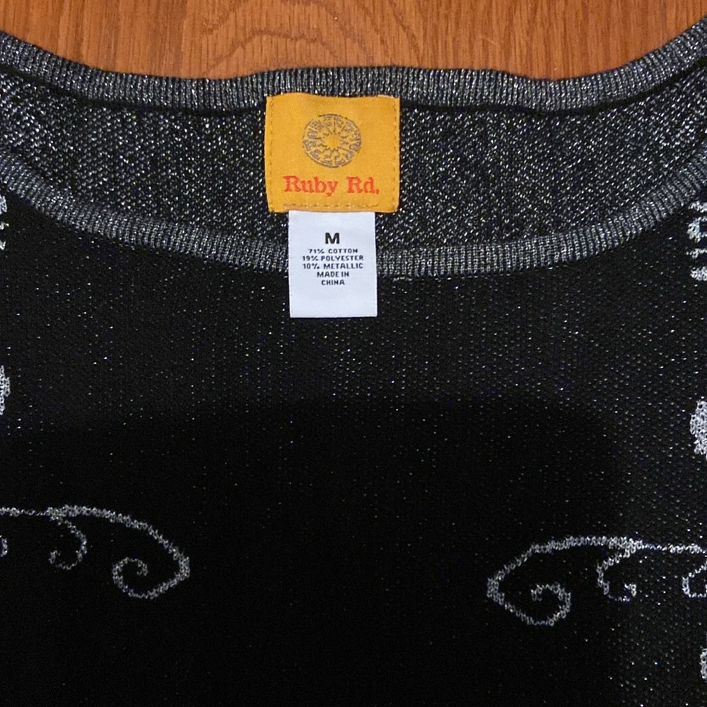 Sparkly Ruby Rd. Lds Sweater - Picture 2 of 2
